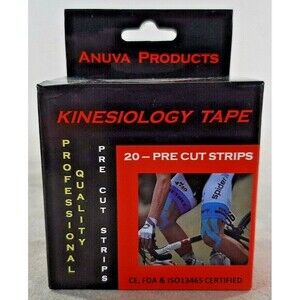 Anuva Products kinesiology tape Professional Quality 20-Pre Cut Strips